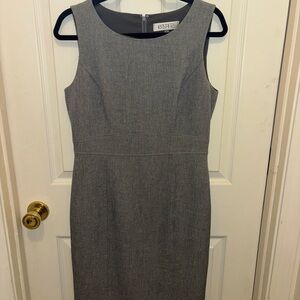 Kasper Charcoal Sleeveless Midi Dress